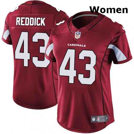 Womens Nike Arizona Cardinals 43 Haason Reddick Red Team Color Vapor Untouchable Limited Player NFL Jersey